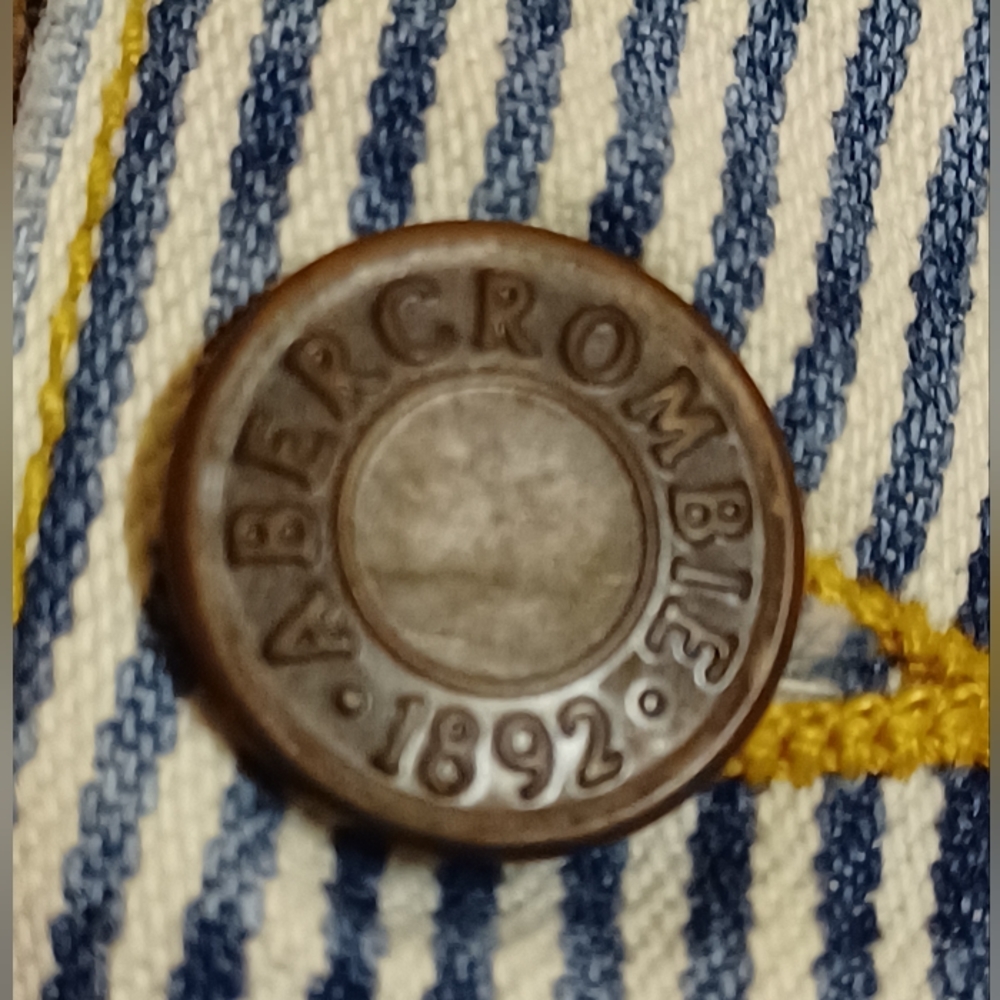 Abercrombie & Fitch Blue Striped Women's Cotton Skirt-Size 4 - Picture 4 of 11